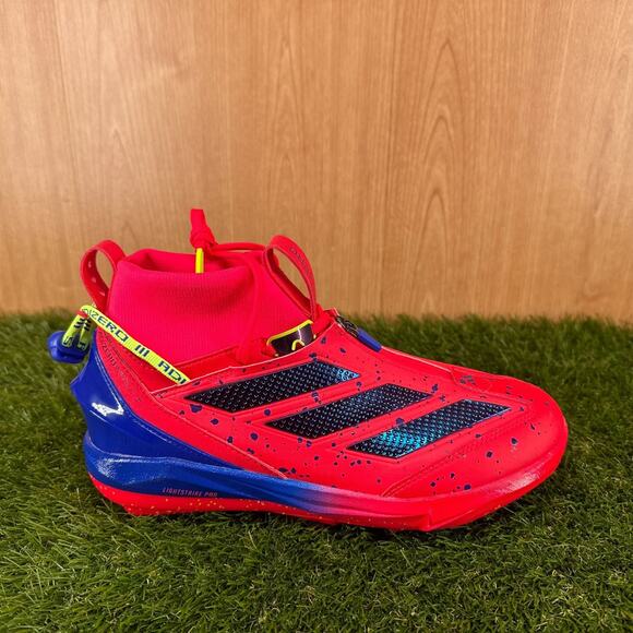 adidas Adizero Impact+ 2.0 Metal Red Blue Baseball Cleats JQ4274 Men\'s Size 8 main image 7